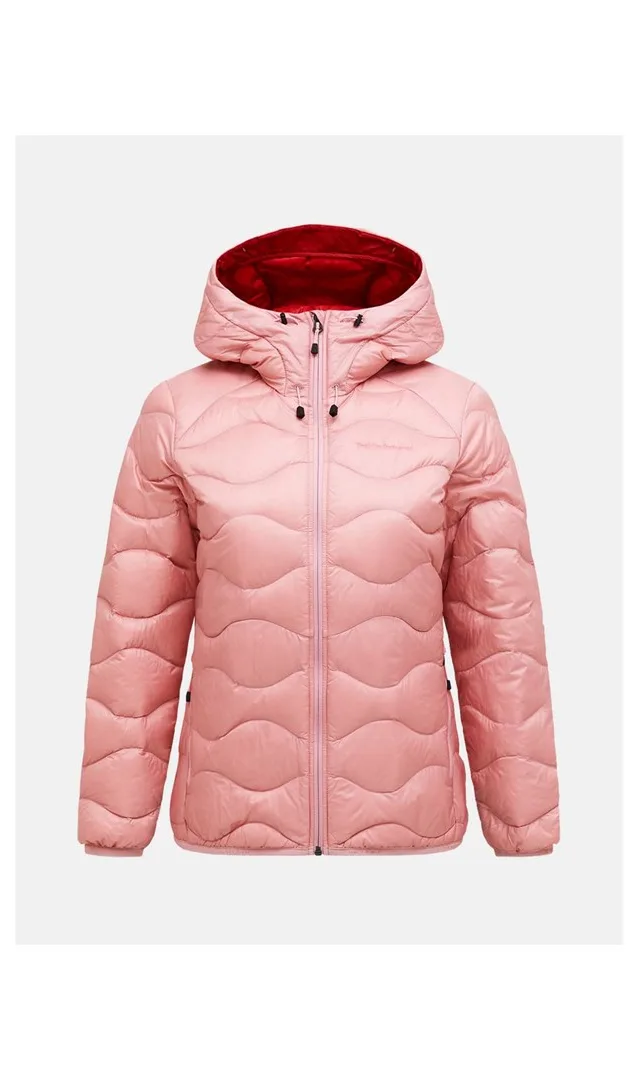Kurtka Damska Puchowa PEAK PERFORMANCE W Helium Down Hood Jacket Kolor RĂłĹĽOwy - M
