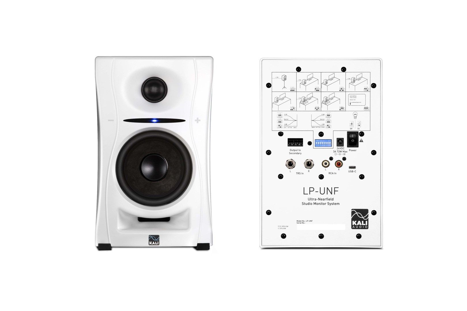 Kali Audio LP-UNF-WH - A Pair Of Bluetooth Monitor Speakers (White)