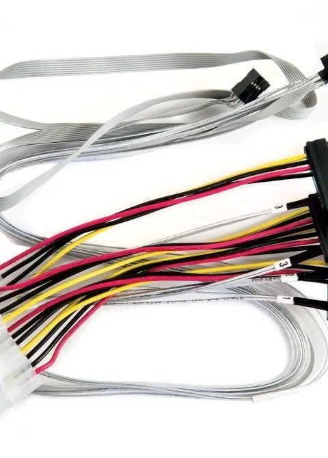 Microchip Technology 2280100-R Serial Attached SCSI (SAS) cable 0.8 m 6 Gbit/s Multicolour, White