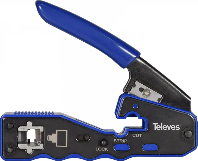 Crimping Machine For RJ45 Connectors With Automatic Cutting Televes 209802