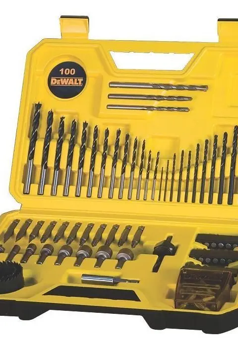 DeWalt DT71563 Drill And Bit Set 100 Pieces Black Yellow