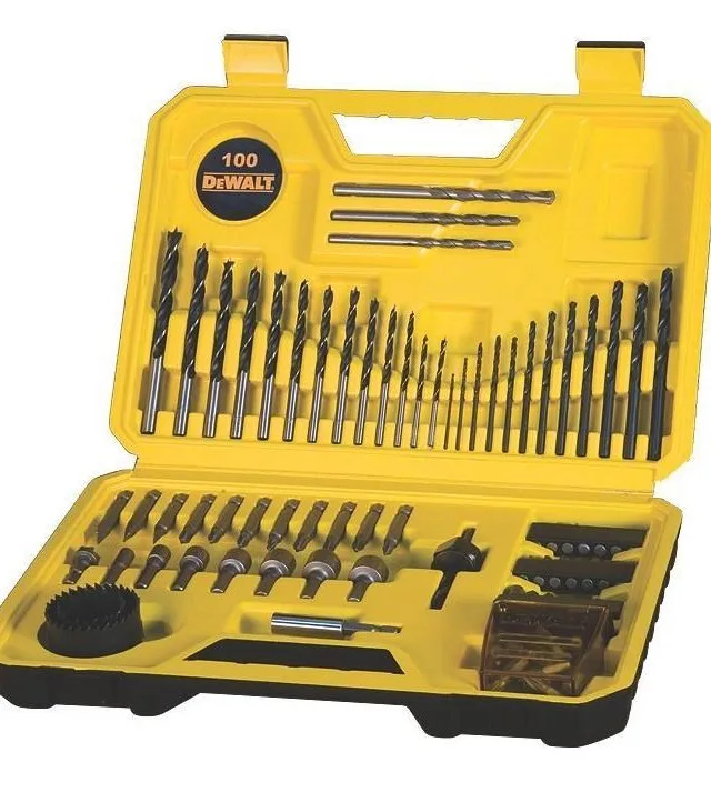 DeWalt DT71563 Drill And Bit Set 100 Pieces Black Yellow