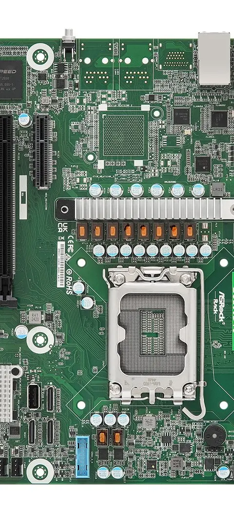 Asrock EC266D4U motherboard Intel C266 LGA 1700 micro ATX
