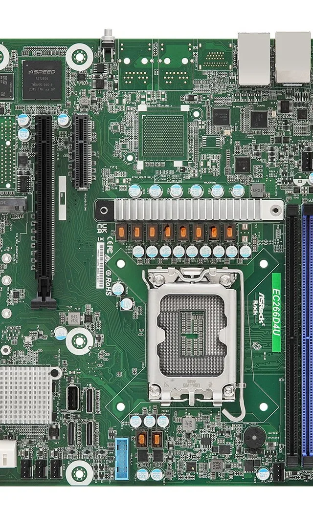 Asrock EC266D4U motherboard Intel C266 LGA 1700 micro ATX