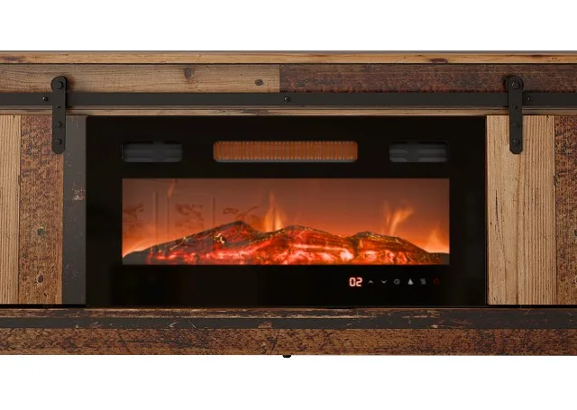 RTV GRANERO Fireplace Cabinet 200x56.7x35 Old Wood