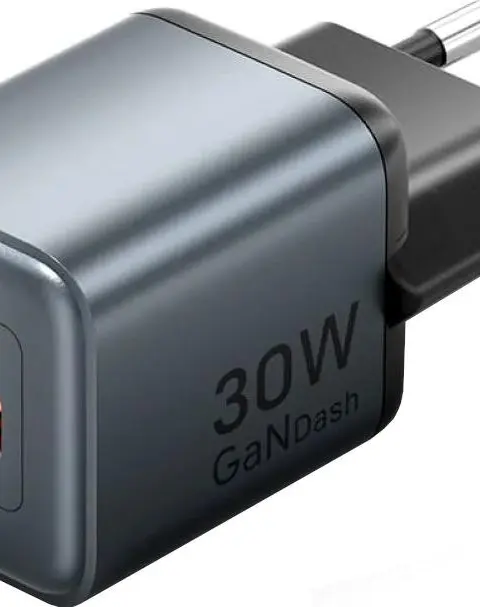 Vention 30W - Charger With GaN Technology 1x USB-A 1x USB-C (Black)