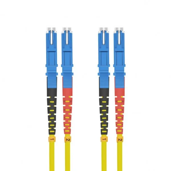 Helos LWL Patchkabel E2000/E2000 (LSH) Duplex 9/125m OS2 Gelb 3,0m