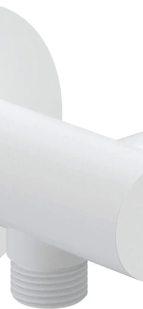 Round Angled Connector With Handset Holder
