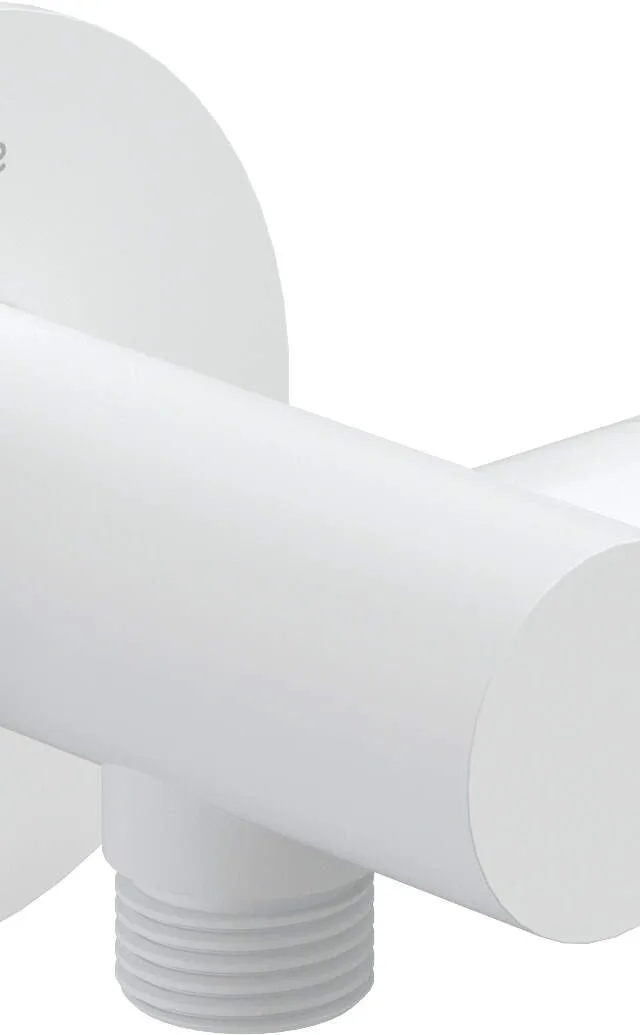 Round Angled Connector With Handset Holder