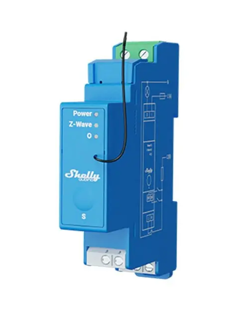 Shelly Relay "Wave Pro 1" Max 16A Z-Wave DIN-Rail