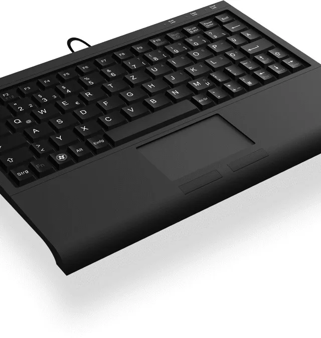 KeySonic ACK-3410 (DE) keyboard Office USB QWERTZ German Black