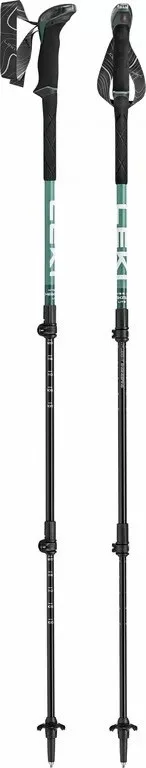 LEKI MAKALU LITE trekking poles, 100–135 cm, green/white