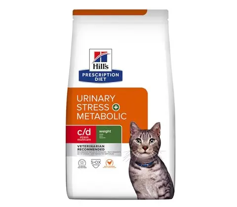 HILL'S Feline C/D Urinary Stress Metabolic - Dry Cat Food - 3 Kg