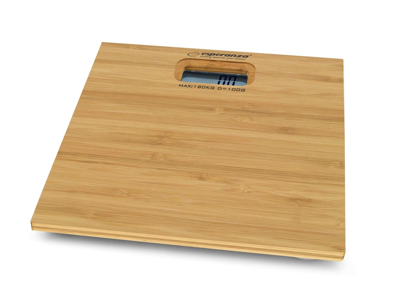 Esperanza EBS012 Personal Scale Electronic Personal Scale Square Black White