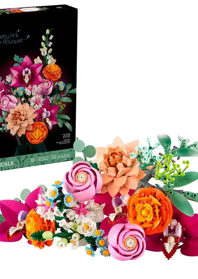 LEGO ICONS 10342 The Botanical Collection - Pretty Pink Flower Bouquet