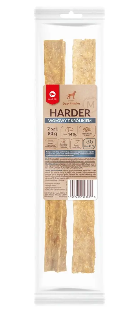 MACED Harder Rich In Beef And Rabbit M - Dog Chew - 100g