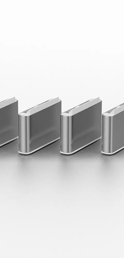 Lindy USB Type C Port Blocker Key - Pack of 4 Blockers, White