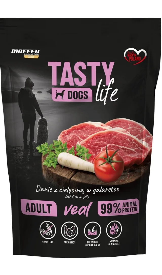 BIOFEED Tasty Dogs Life Veal - Wet Dog Food - 500g