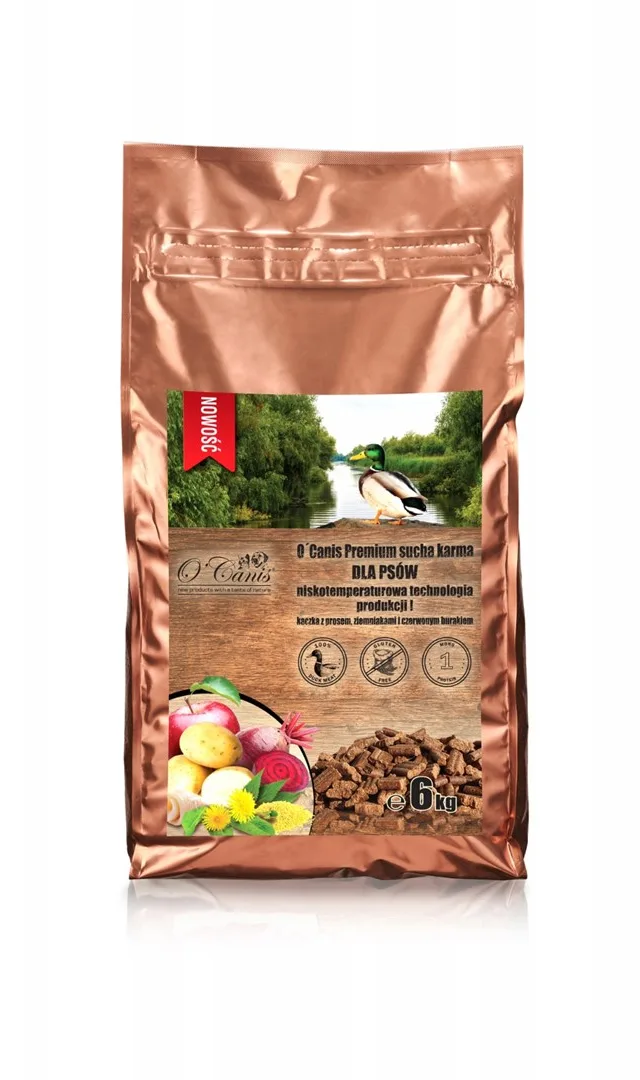 O'CANIS Premium Duck With Millet Potatoes And Red Beetroot - Dry Dog Food - 6kg