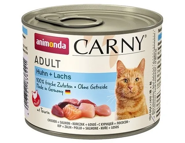 ANIMONDA Carny Adult Chicken And Salmon - Wet Cat Food - 200g