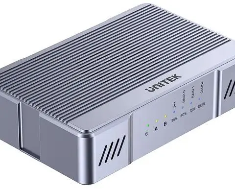 Unitek Case 2x M.2 20 Gb/S RAID0 RAID1 Klonowanie