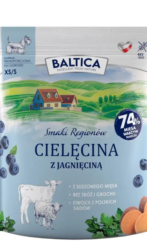 BALTICA Smaki RegionóW Small Breeds Veal With Lamb - Dry Dog Food - 1kg