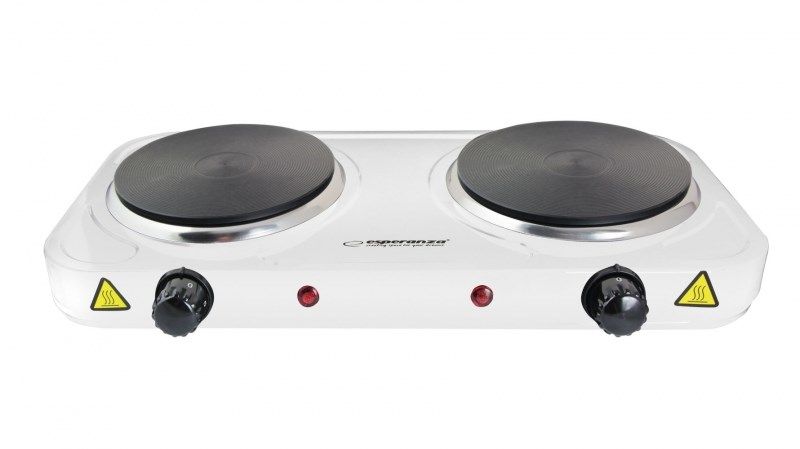 Esperanza COTOPAXI White Countertop Sealed Plate 2 Zone(S)