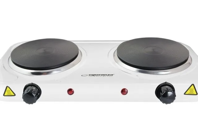 Esperanza COTOPAXI White Countertop Sealed Plate 2 Zone(S)