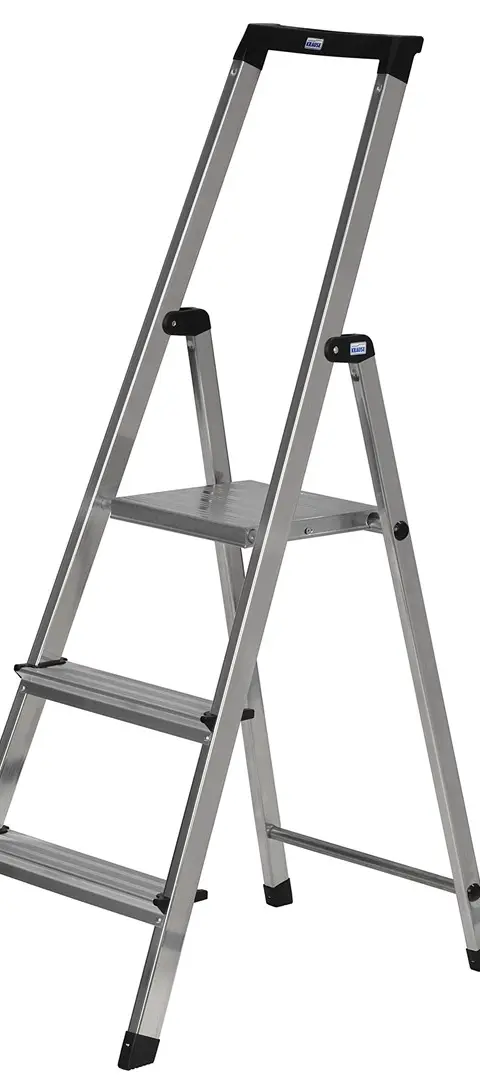 Krause Solidy Folding Ladder Silver