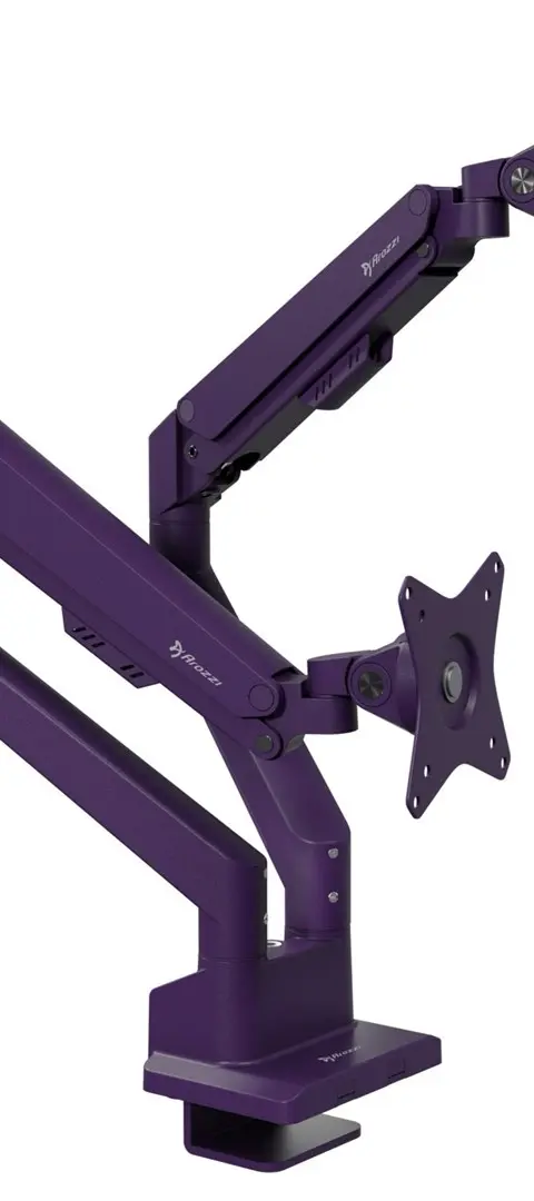 Arozzi AZ-ALZARE-NEO-DUO-PP monitor mount / stand 81.3 cm (32") Desk Purple