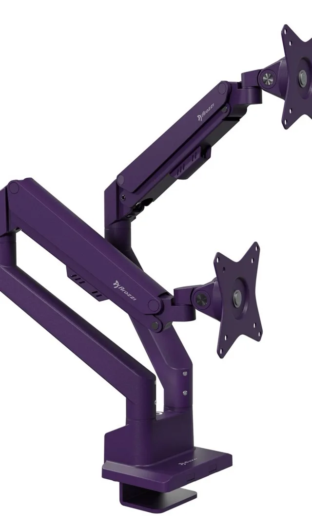 Arozzi AZ-ALZARE-NEO-DUO-PP monitor mount / stand 81.3 cm (32") Desk Purple
