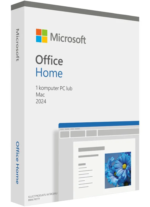 Microsoft Office Home 2024 Polish 1 License Medialess