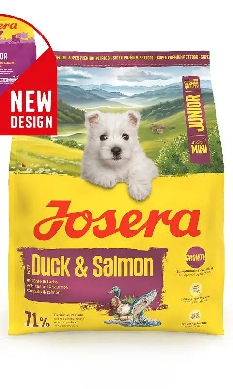 JOSERA Mini Junior Duck Salmon - Dry Dog Food - 900g