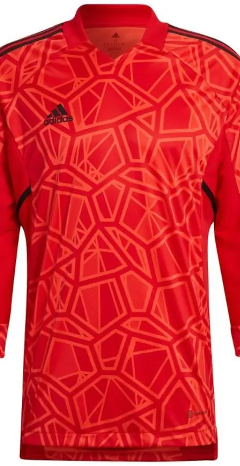 adidas Condivo 22 Long Sleeve Men's Goalkeeper T-Shirt Red H21237