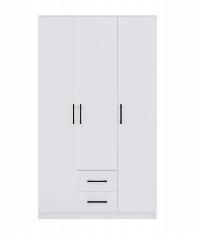 ROMANA Wardrobe 120x205 White Without Mirror