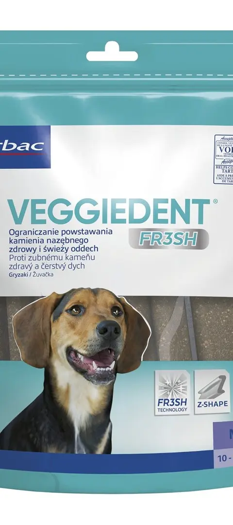 VIBRAC Veggiedent Fresh M - Dog Treat - 352 5g
