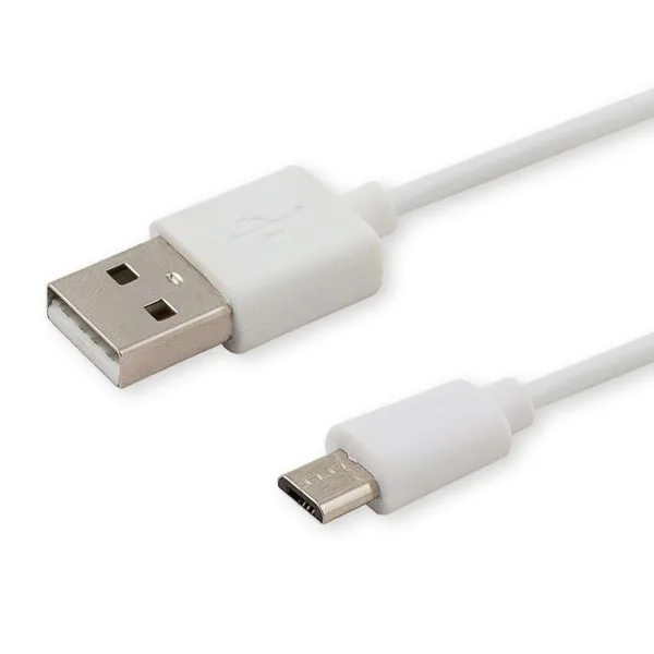 Savio CL-123 USB cable USB 2.0 1 m USB A Micro-USB B White
