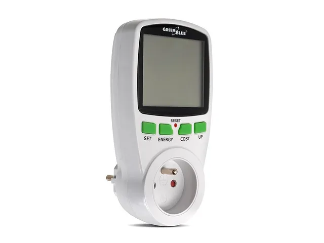 Greenblue GB202 Wattmeter White 0 - 9999 W Built-In Display LCD