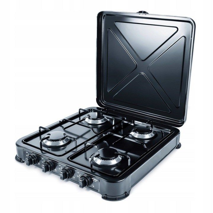 Promis KG400C Hob Black White Countertop Gas 4 Zone(S)
