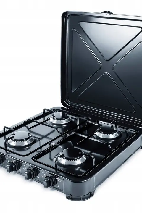 Promis KG400C Hob Black White Countertop Gas 4 Zone(S)