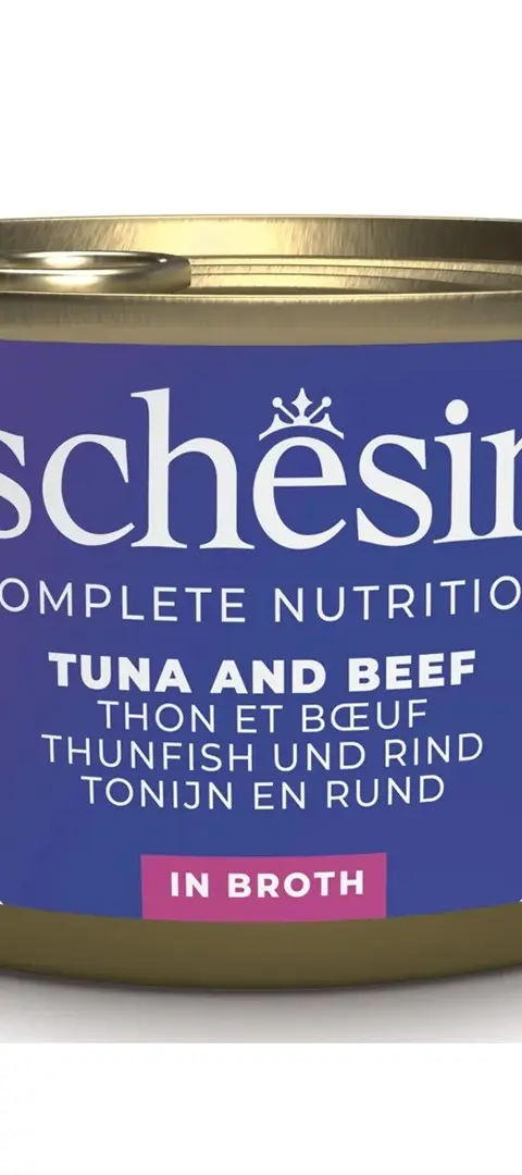 SCHESIR In Cooking Water Tuna With Beef And Rice - Wet Cat Food - 85 G