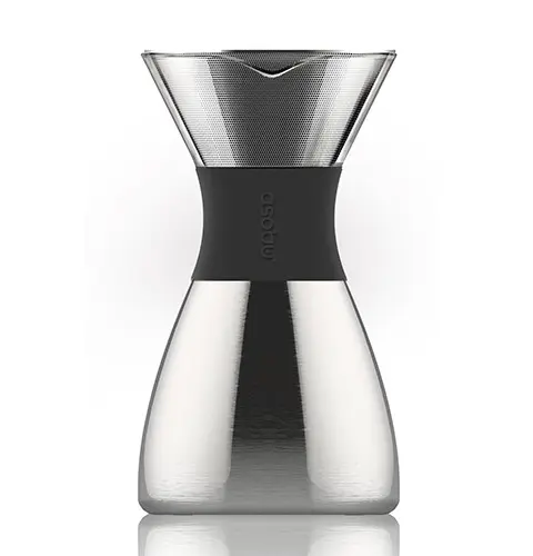 Pour Over Filterkaffeebereiter Silver Black