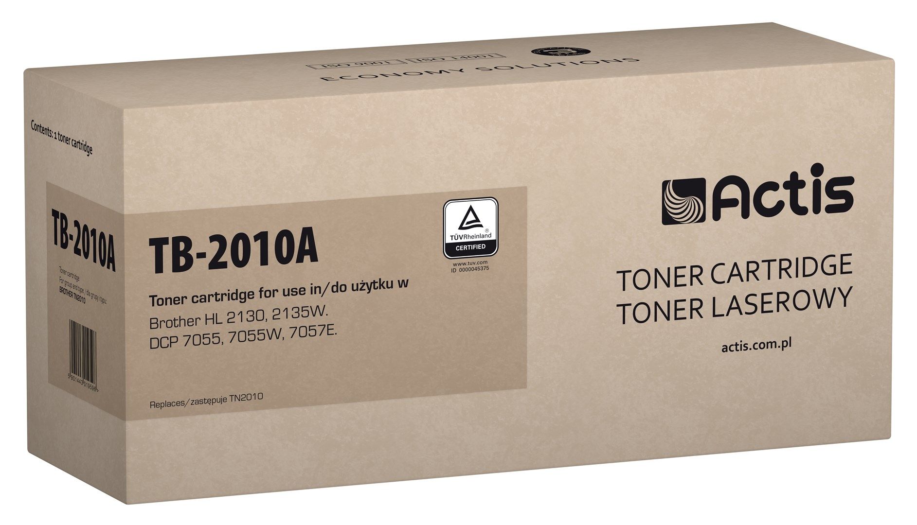 Actis TB-2010A Toner (Replacement For Brother TN2010; Standard; 1000 Pages; Black)