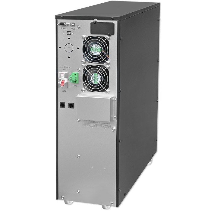 Qoltec Uninterruptible Power Supply (UPS) 6kVA 6000W Power Factor 1.0 LCD EPO USB Online