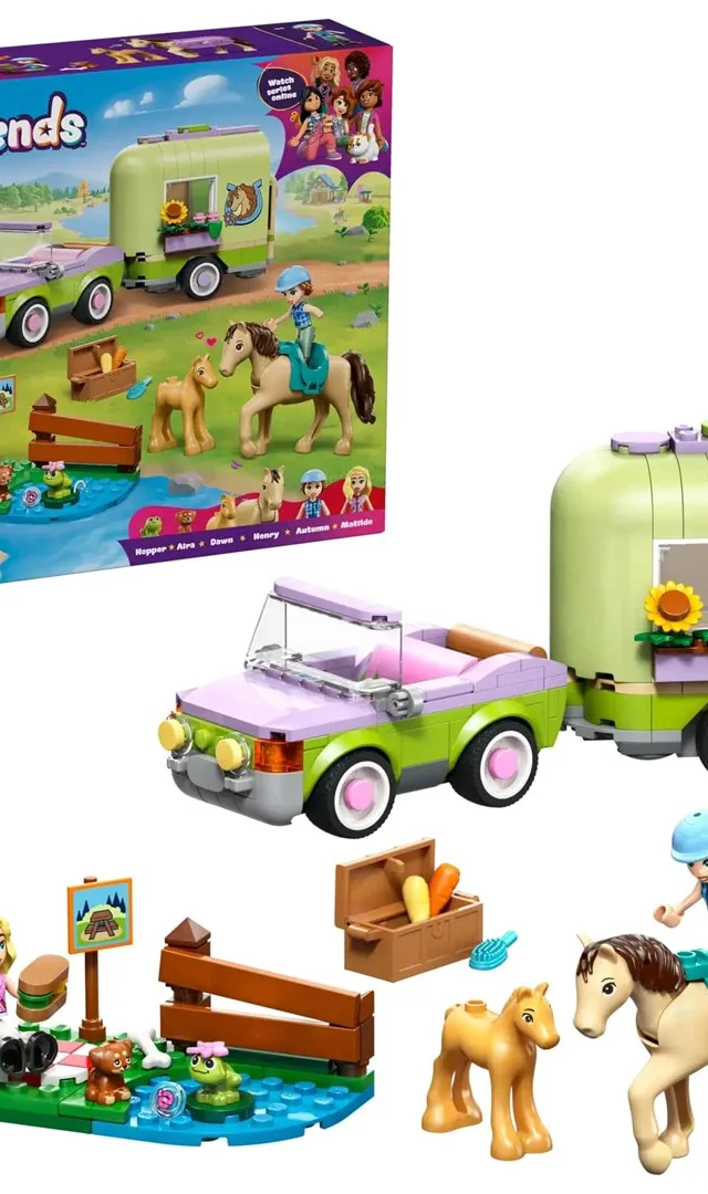 LEGO FRIENDS 42695 Horse And Baby Foal Trailer