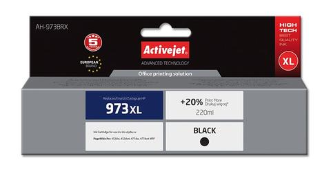 Activejet AH-973BRX ink (replacement for HP 973XL L0S07AE; Premium; 220 ml; black)