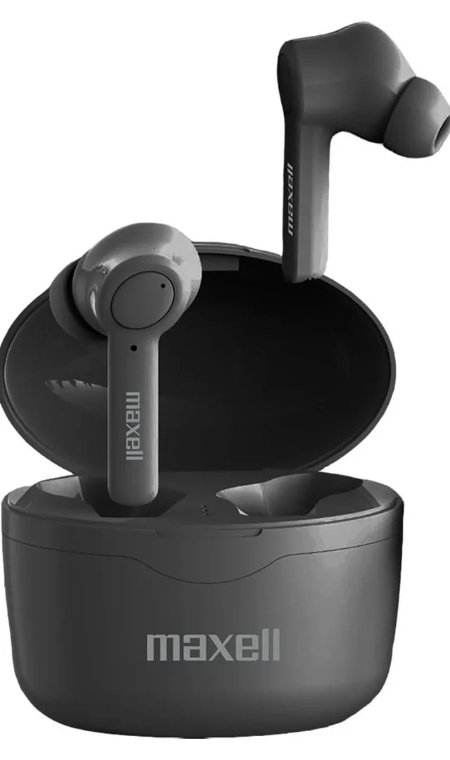 Maxell Bass 13 Sync Up Wireless Bluetooth In-Ear Headphones With Charging Case Black