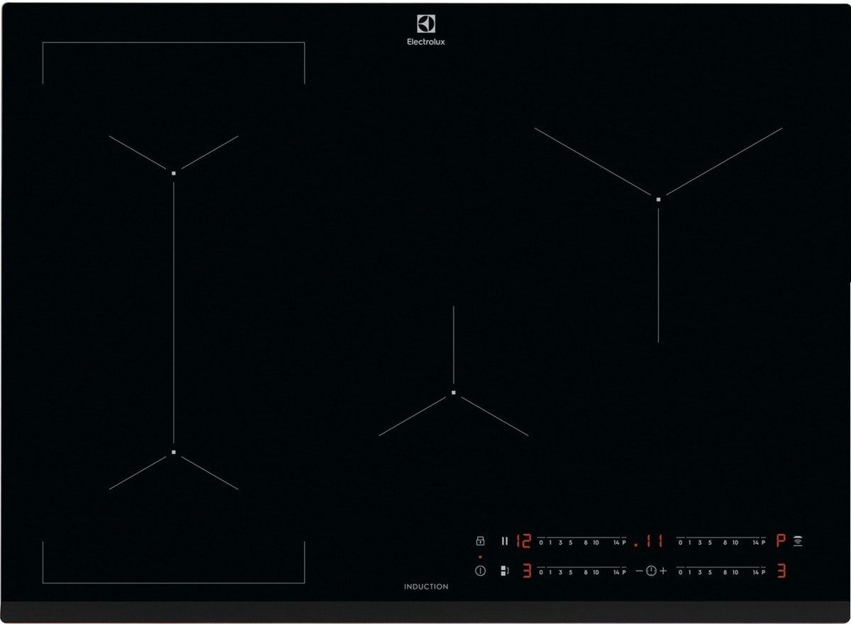 Electrolux EIV734 Black Built-in 68 cm Zone induction hob 4 zone(s)