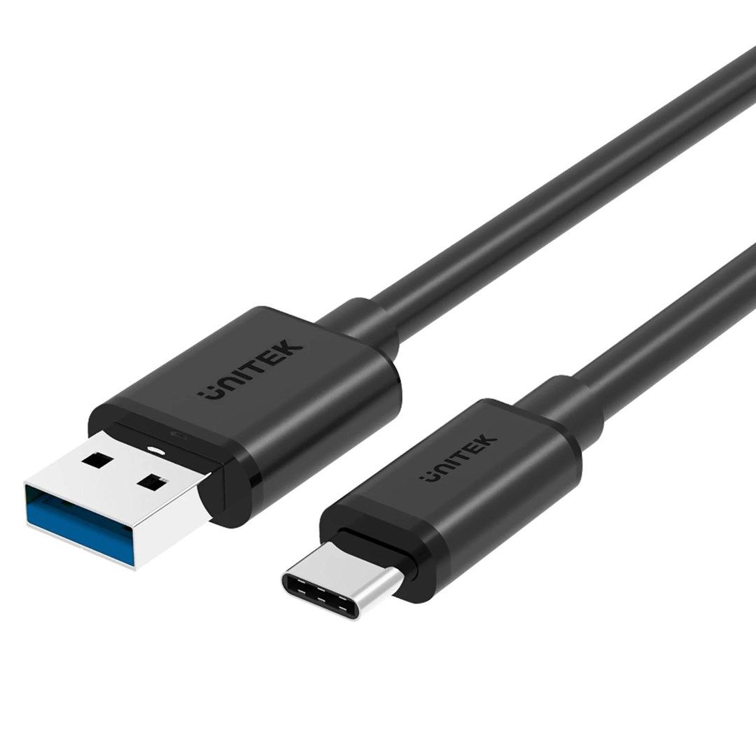 UNITEK Y-C474BK USB cable USB 3.2 Gen 1 (3.1 Gen 1) 1 m USB A USB C 5 Gbit/s Black