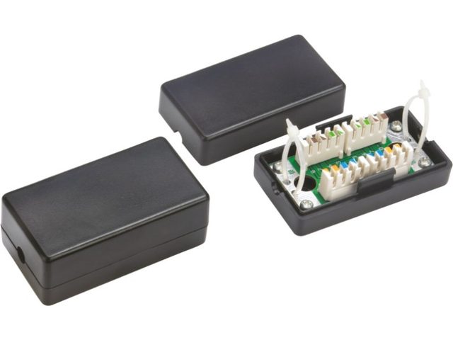 Alantec WTM06 network junction box Cat5e Black